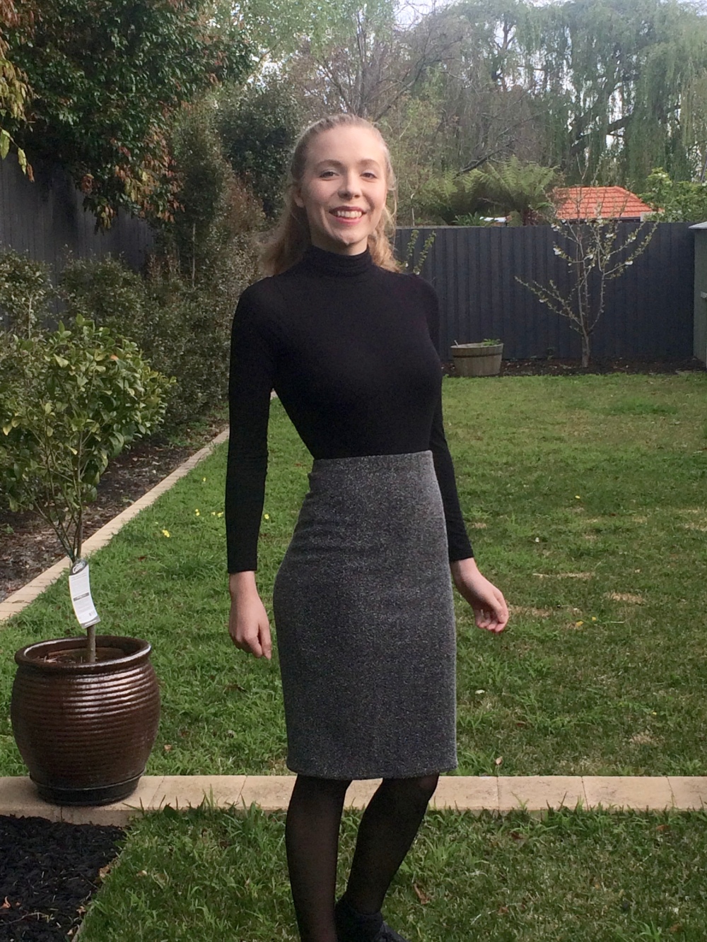 Cosy Knit Pencil Skirt